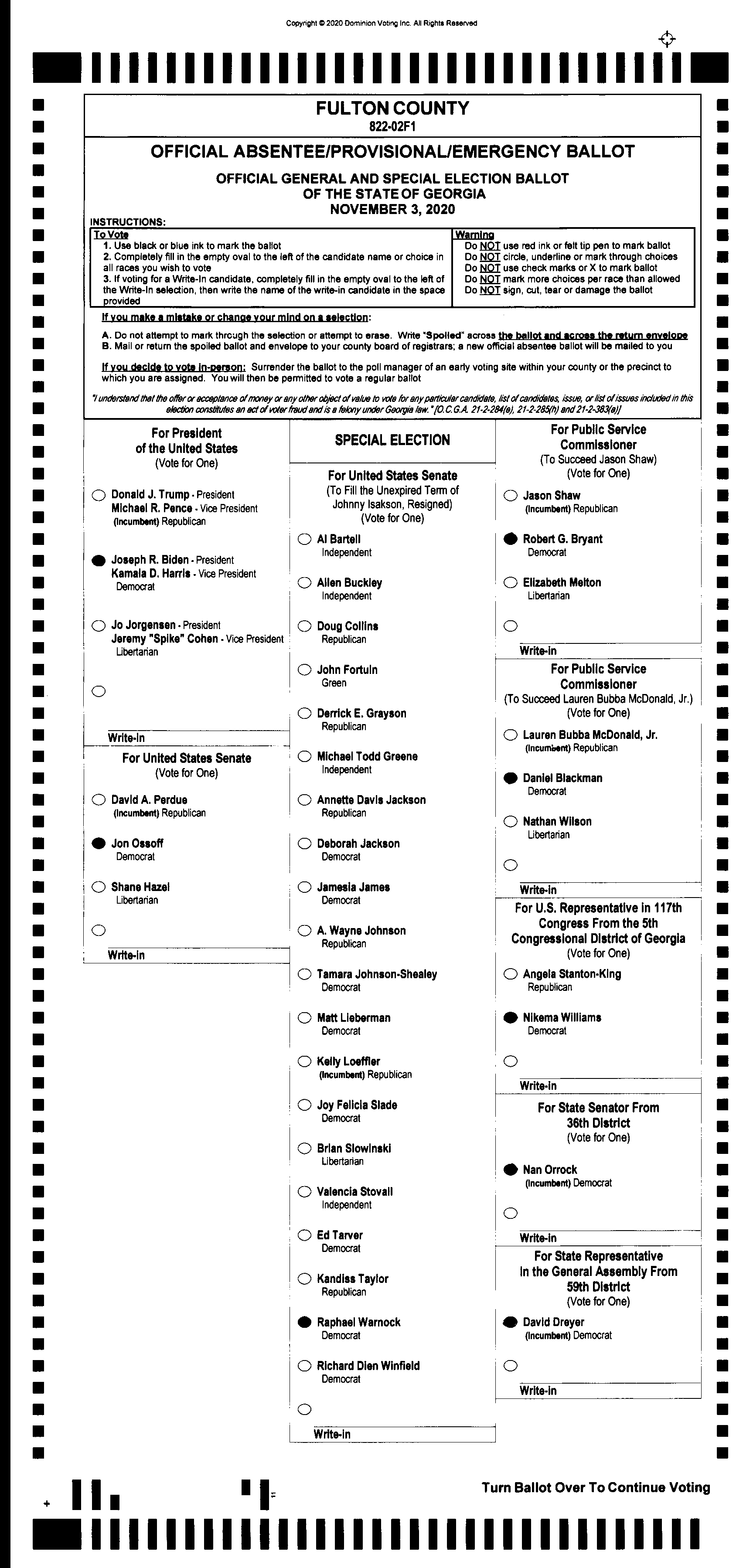 Doubled Ballot